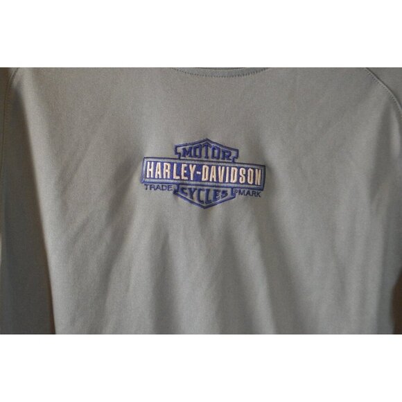 Harley-Davidson Cool Springs Franklin TN Gray Long Sleeve Shirt Men’s Size XL - Picture 4 of 4
